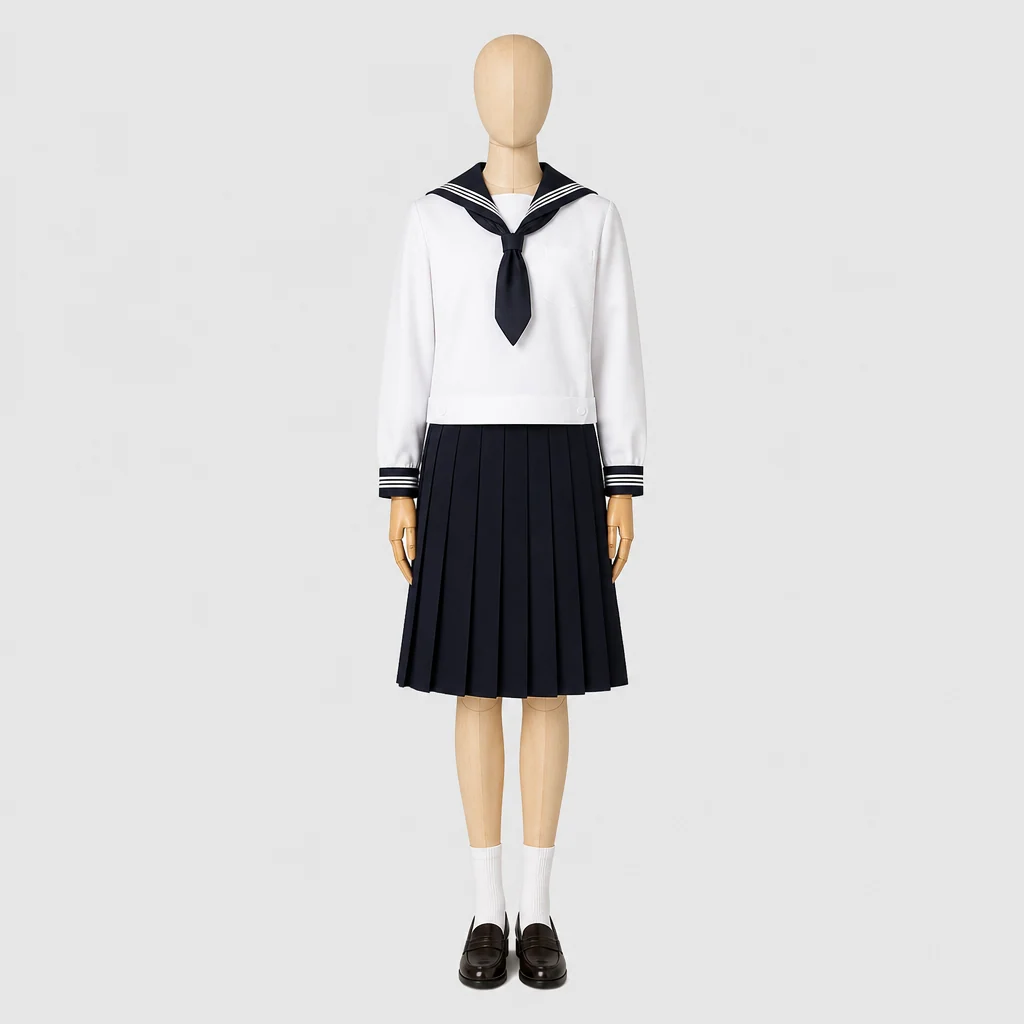 大妻多摩高校の女子の制服のイメージ