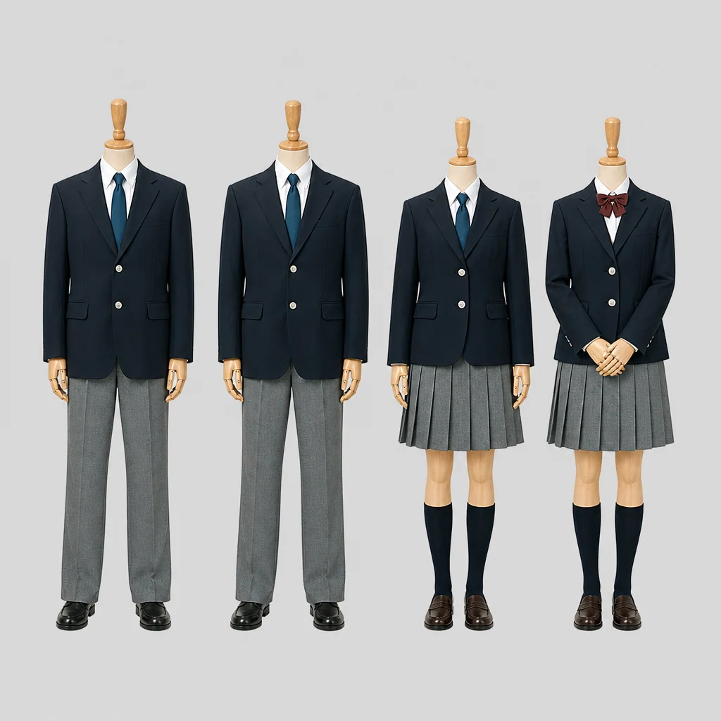 上矢部高校の制服のイメージ