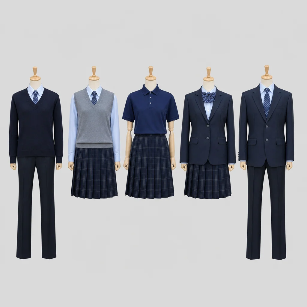 麻溝台高校の制服のイメージ
