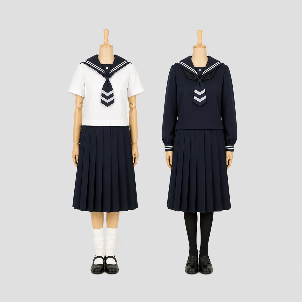 函嶺白百合学園高校の制服のイメージ