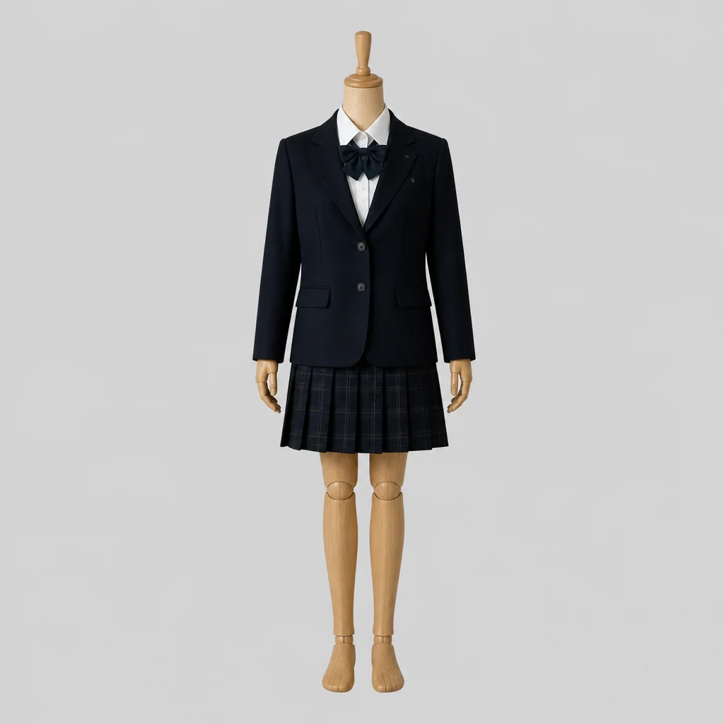 白根高校の女子の制服のイメージ