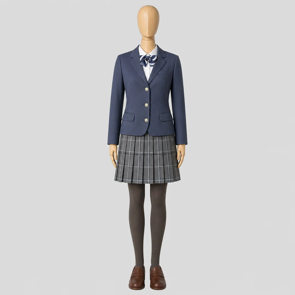 西新発田高校の女子の制服のイメージ