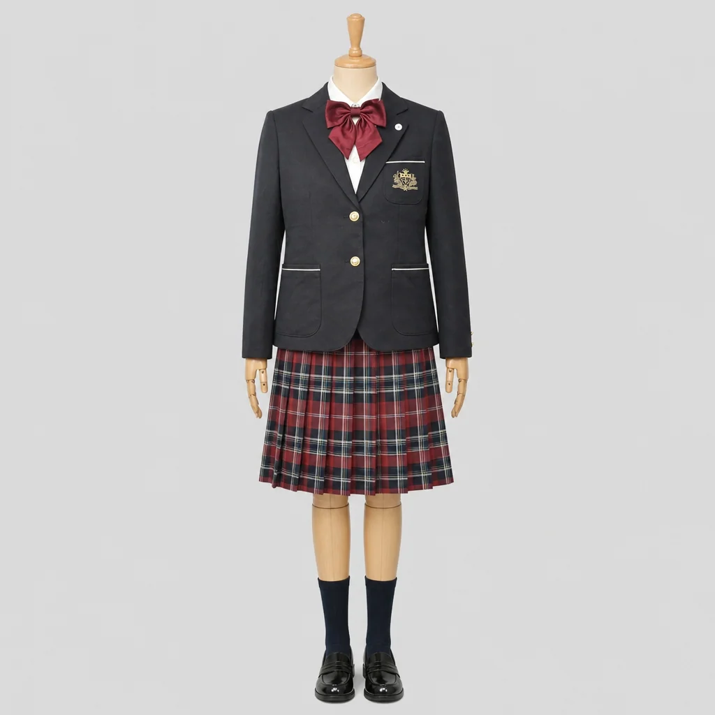 新潟清心女子高校の女子の制服のイメージ