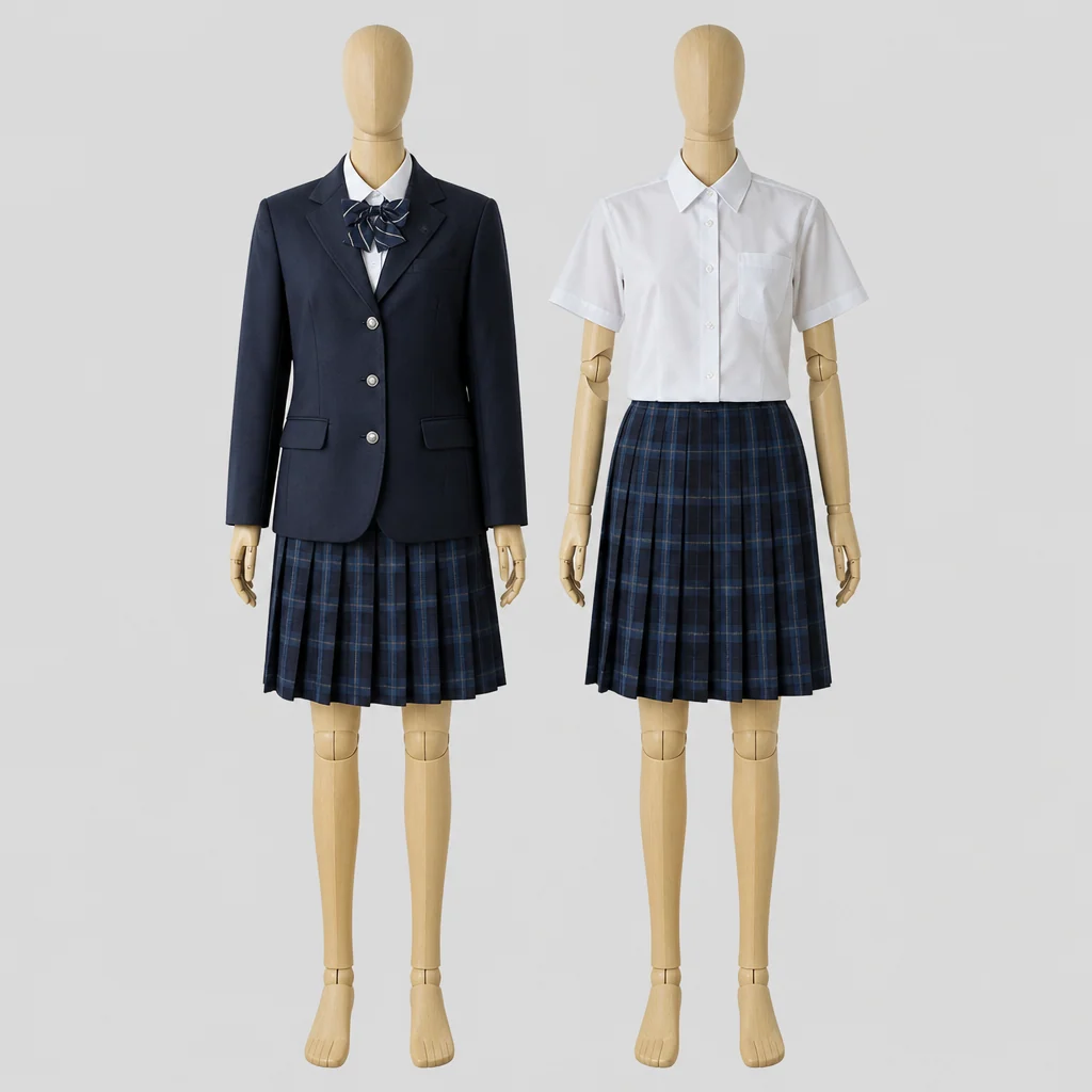 滑川高校の女子の制服のイメージ