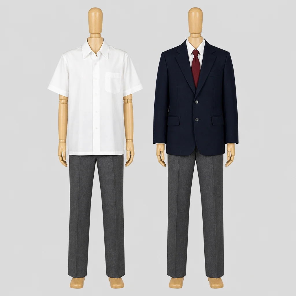 不二越工業高校の制服のイメージ