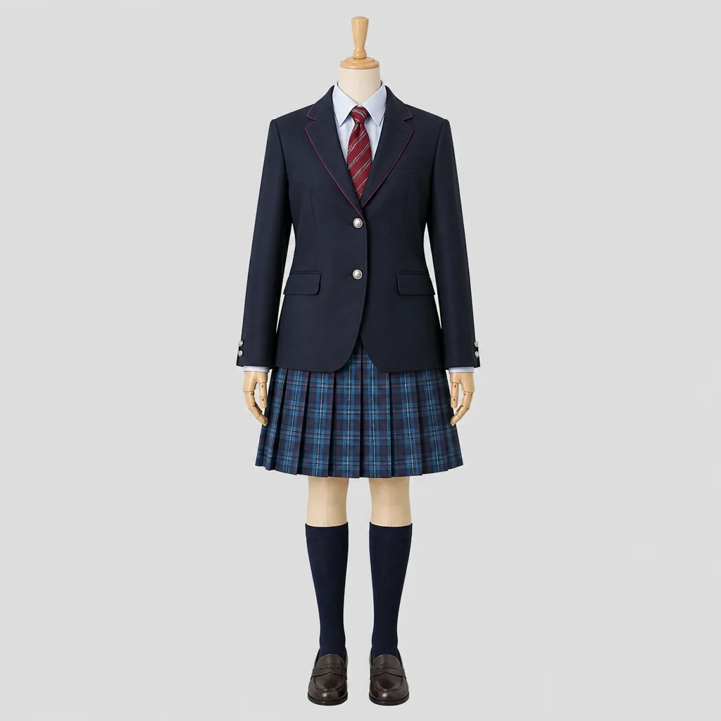 高岡龍谷高校の女子の制服のイメージ