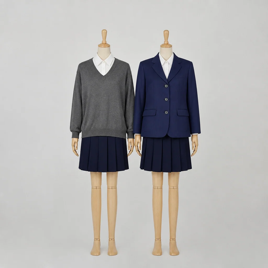 美方高校の女子の制服のイメージ