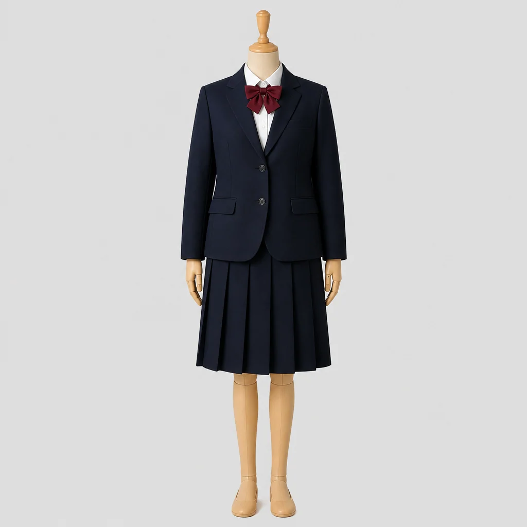 甲府西高校の制服のイメージ