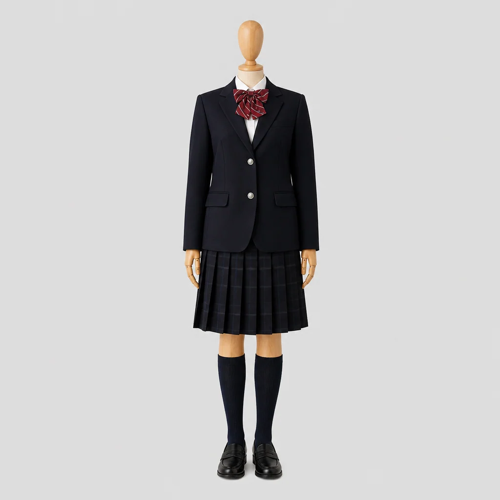 富士河口湖高校の女子の制服のイメージ