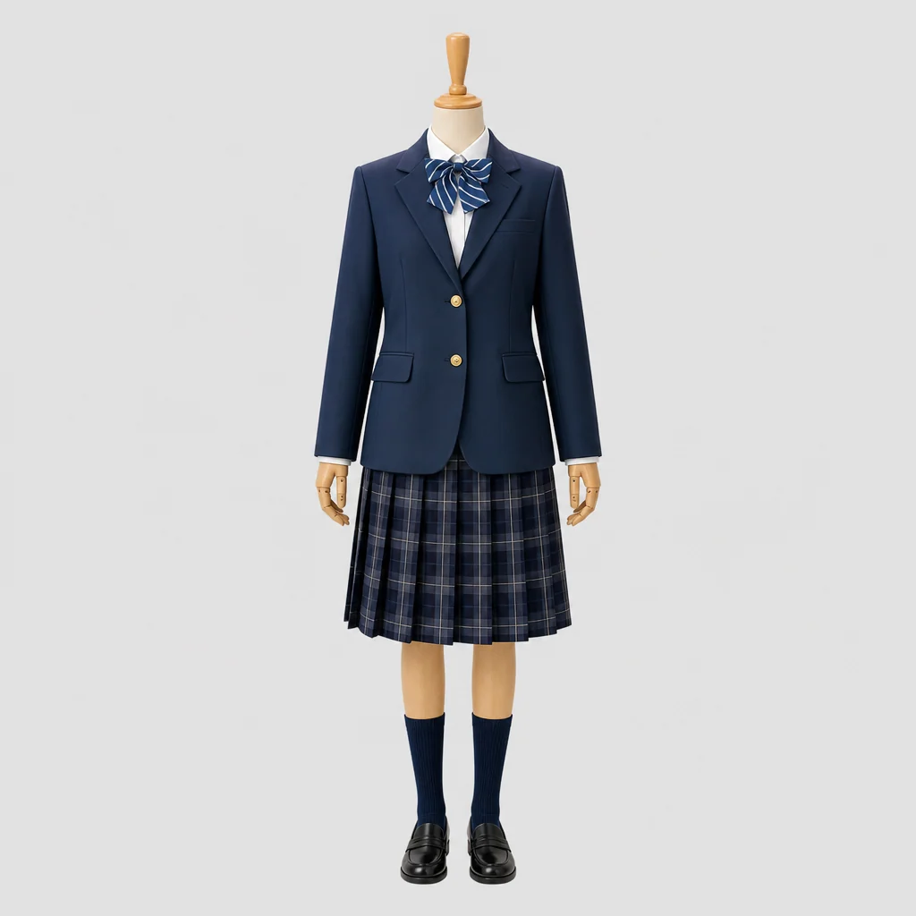 白根高校の制服のイメージ