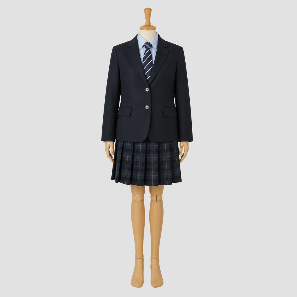 都留興譲館高校の女子の制服のイメージ