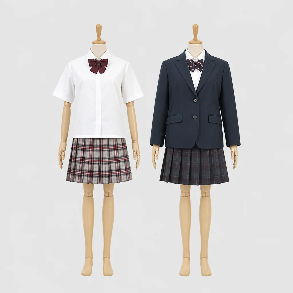 中京高校の女子の制服のイメージ