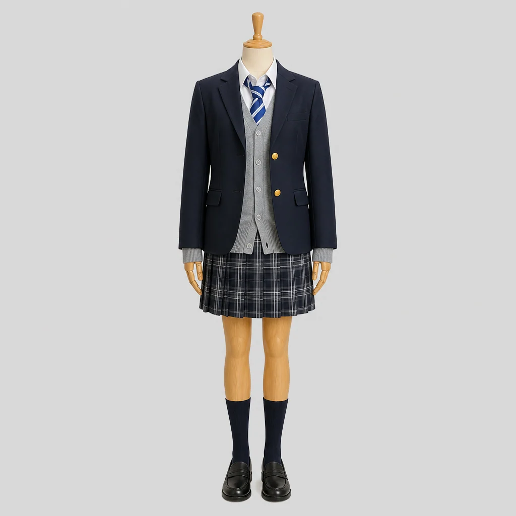 旭陵高校の女子の制服のイメージ