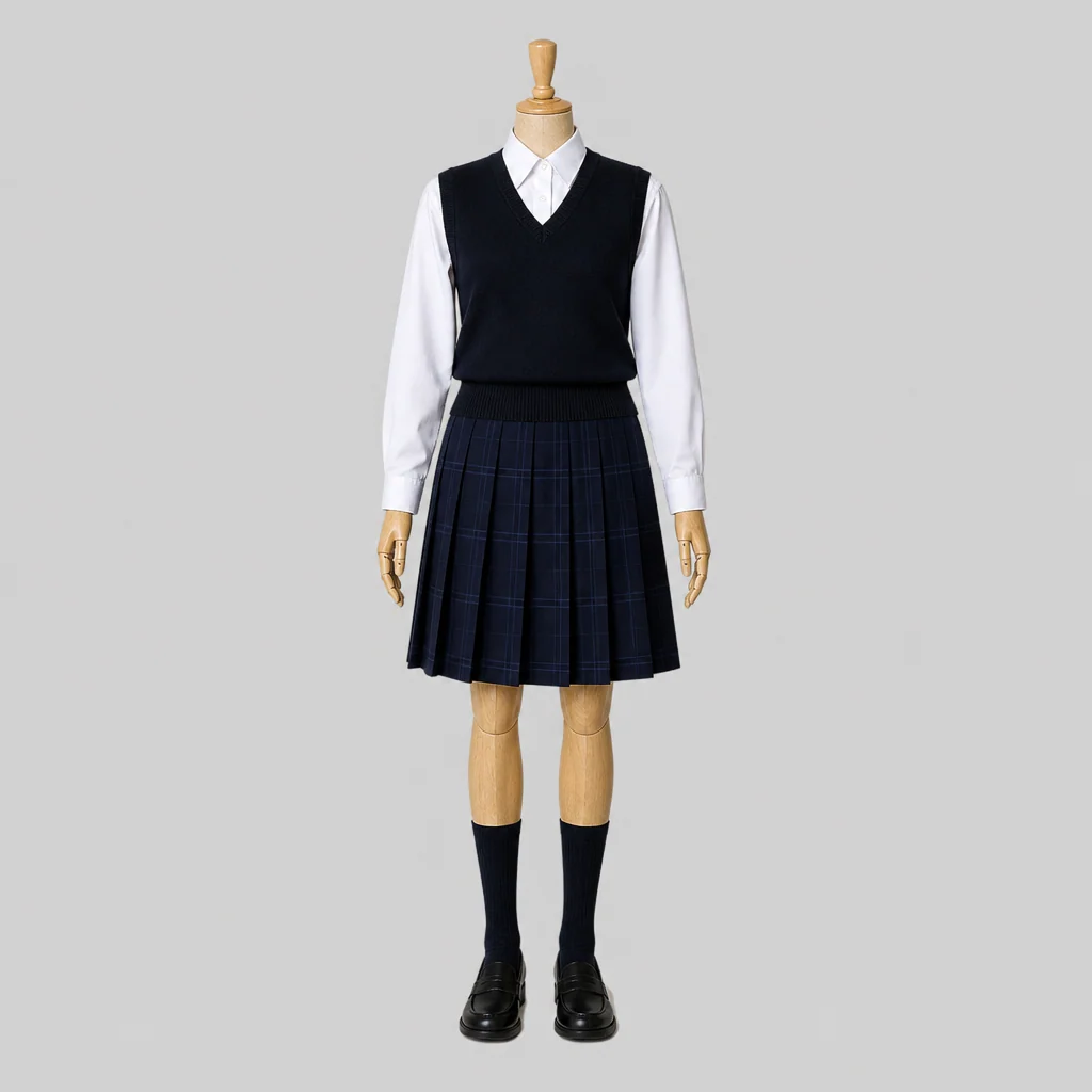 岡崎東高校の女子の制服のイメージ