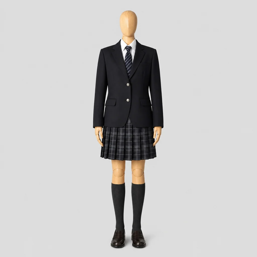 蒲郡東高校の女子の制服のイメージ
