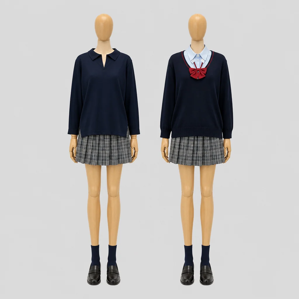 名古屋経済大学高蔵高校の女子の制服のイメージ