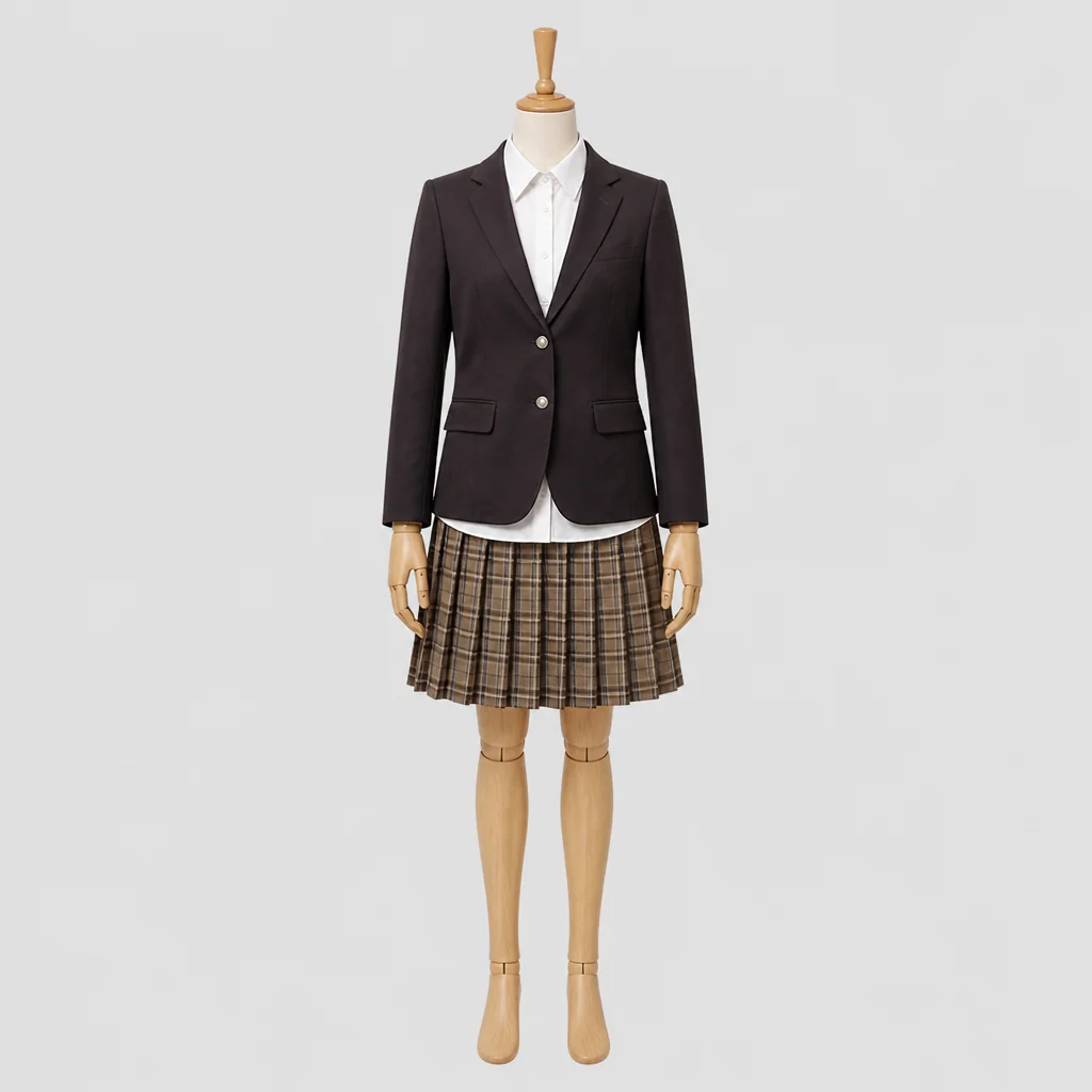 北嵯峨高校の女子の制服のイメージ
