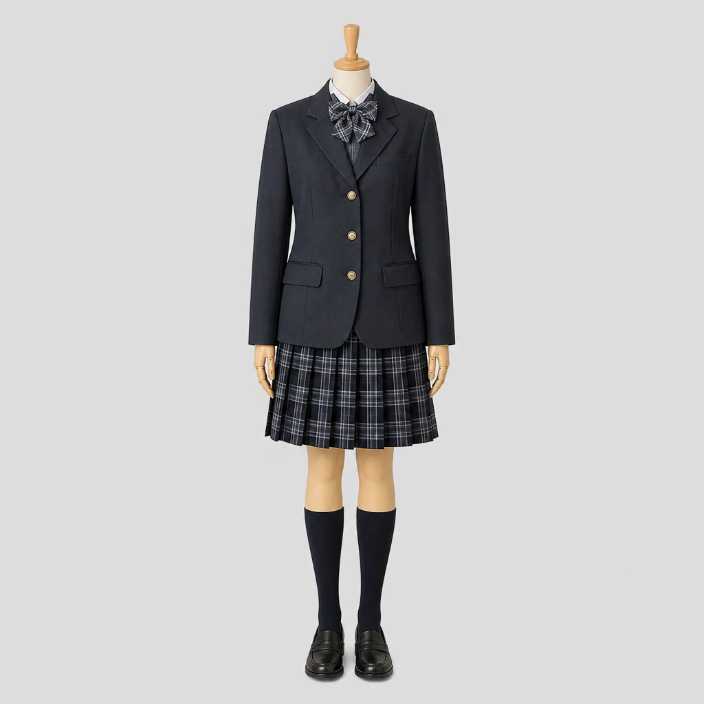 洛西高校の女子の制服のイメージ