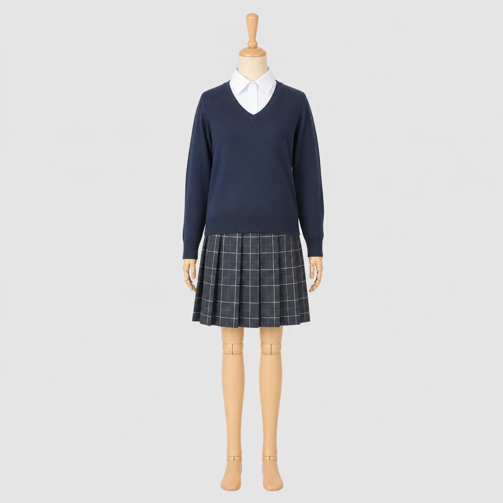 南陽高校の女子の制服のイメージ