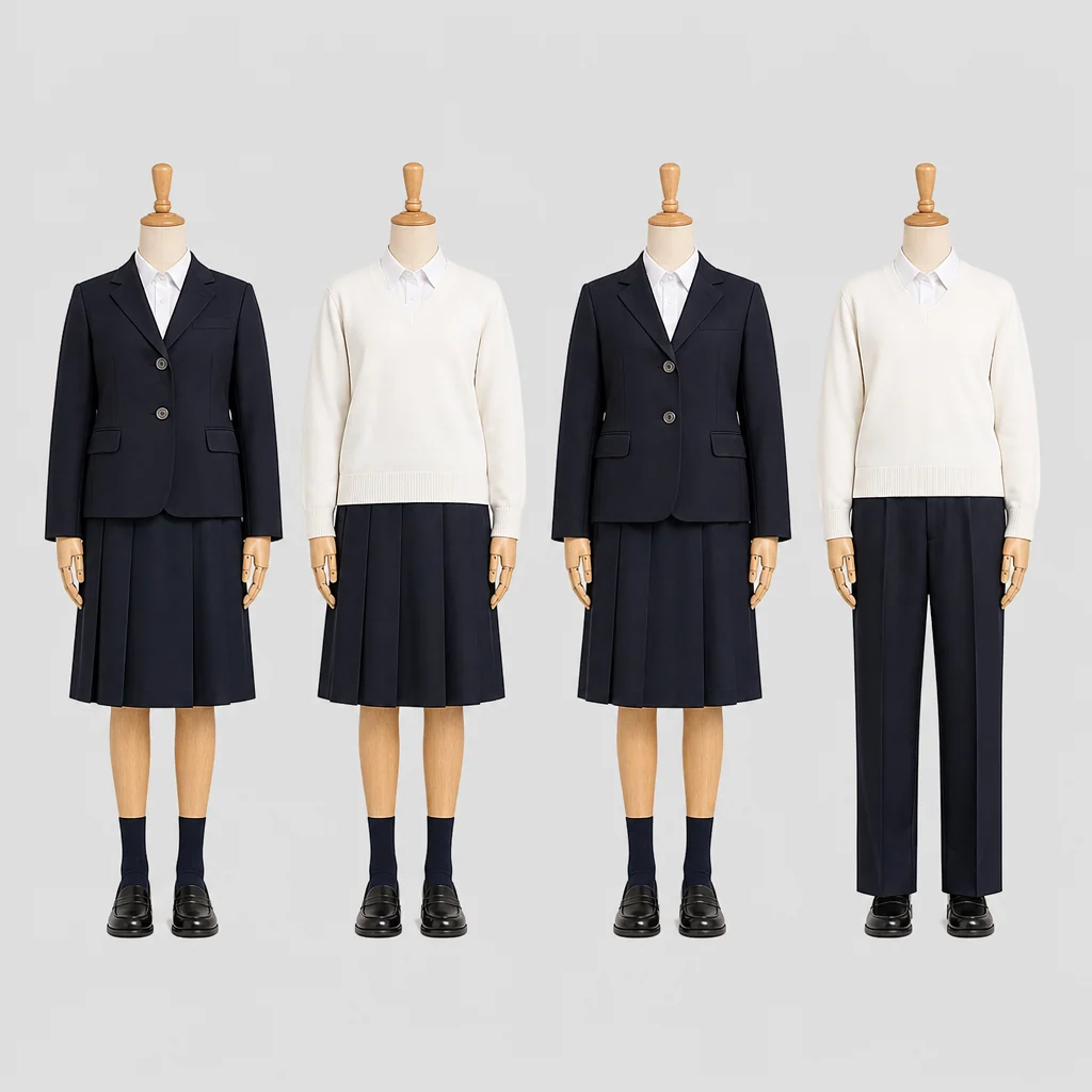 平安女学院高校の制服のイメージ