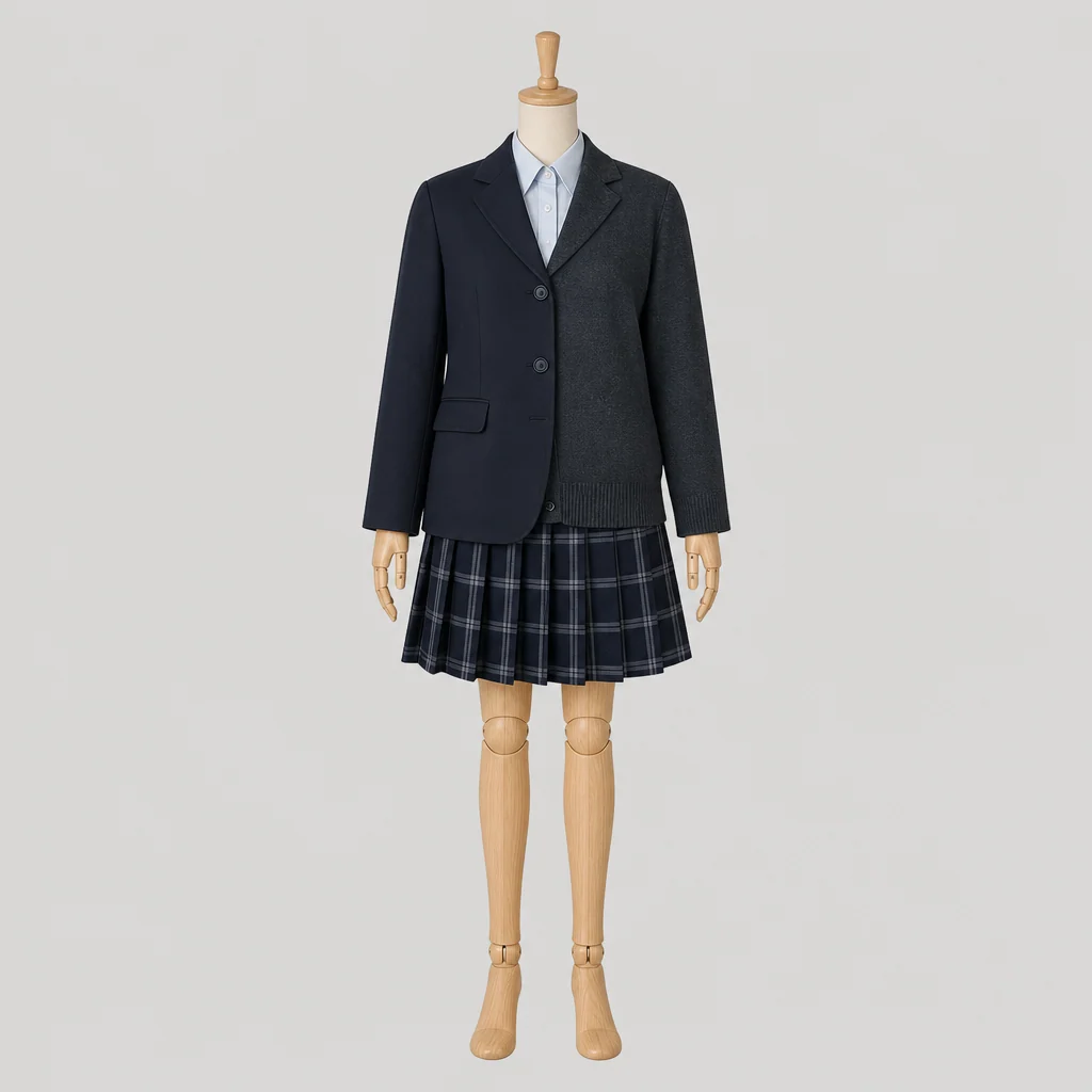 京都精華学園高校の制服のイメージ