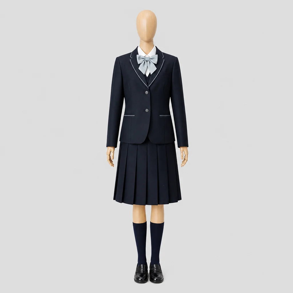 京都聖母学院高校の制服のイメージ