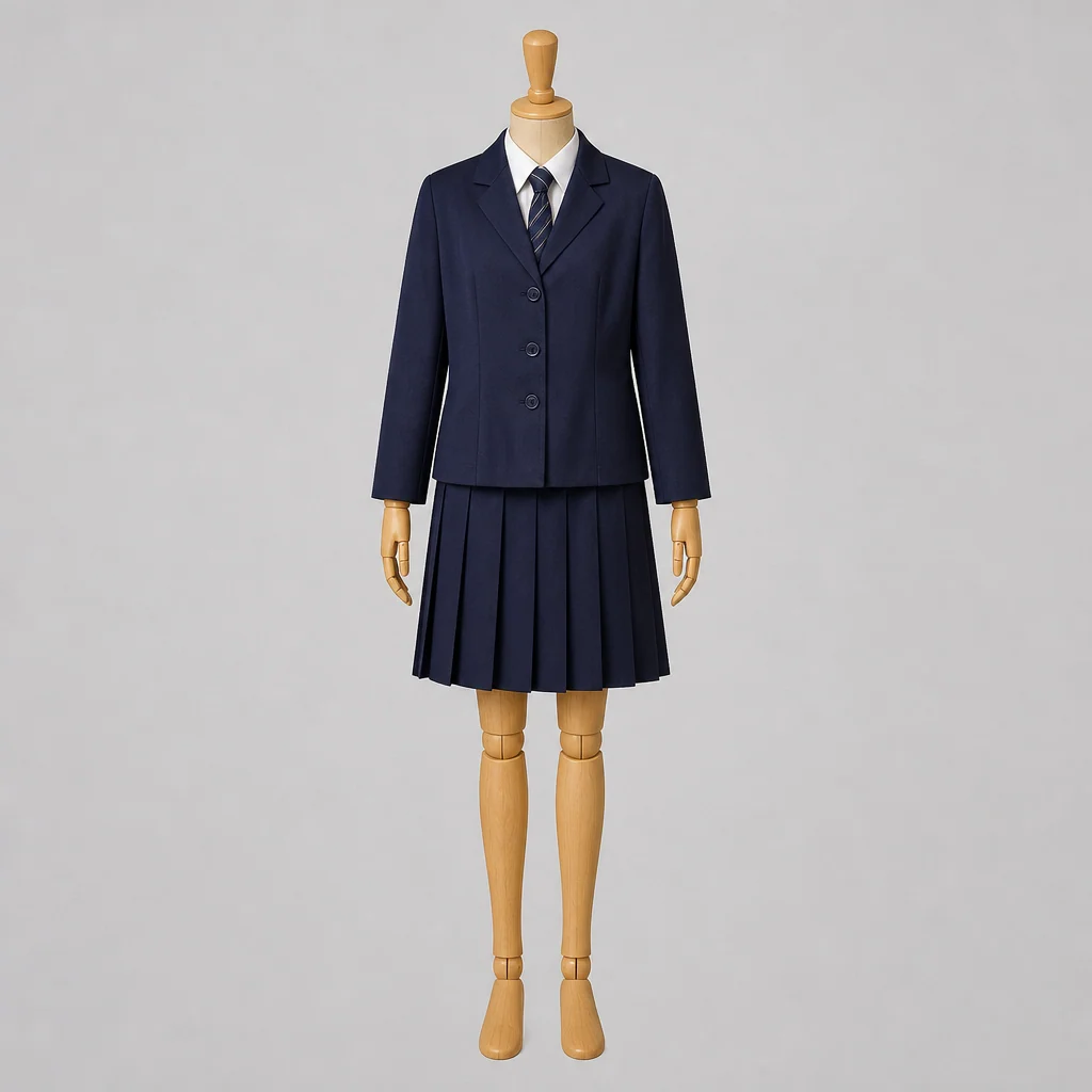 河南高校の女子の制服のイメージ