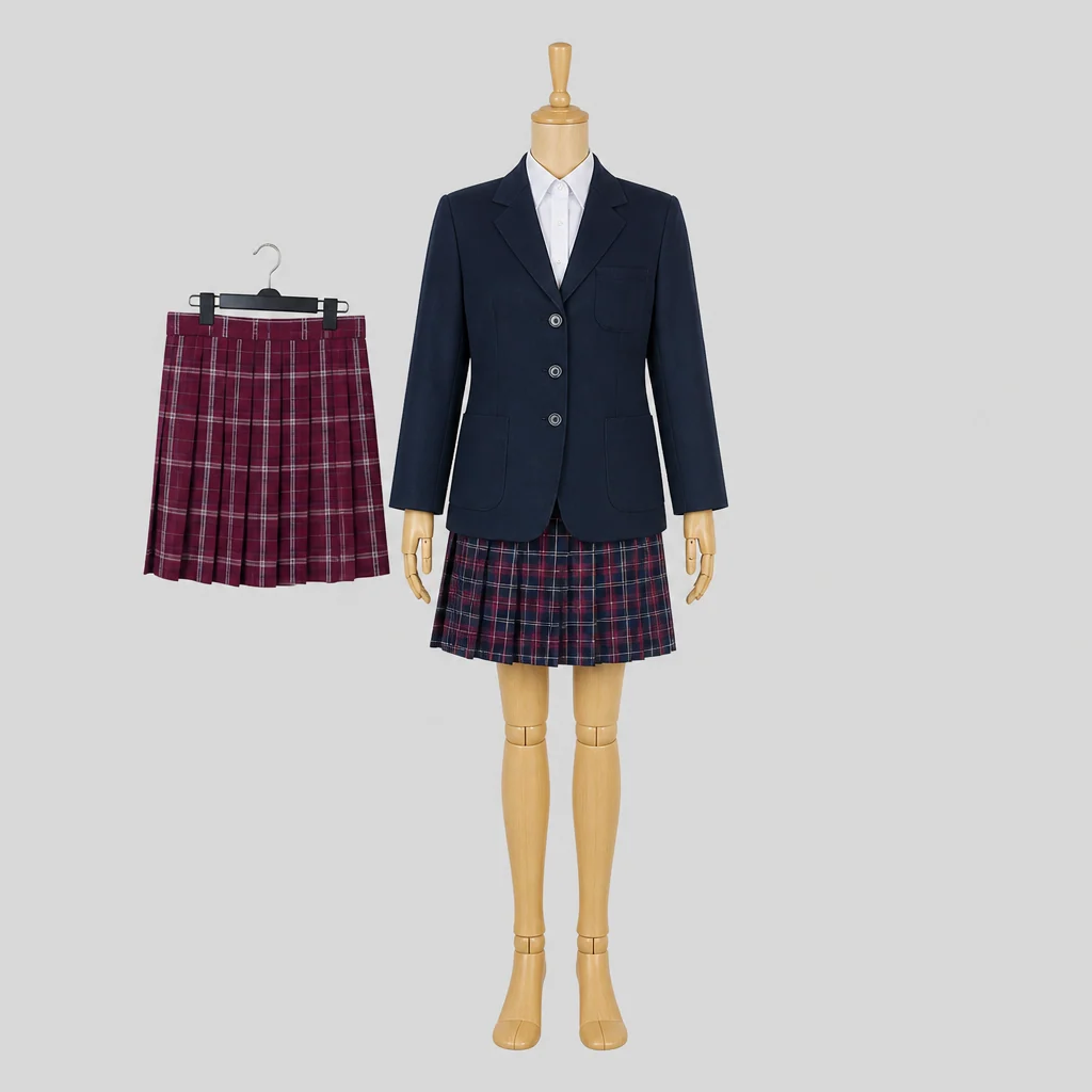 箕面東高校の女子の制服のイメージ