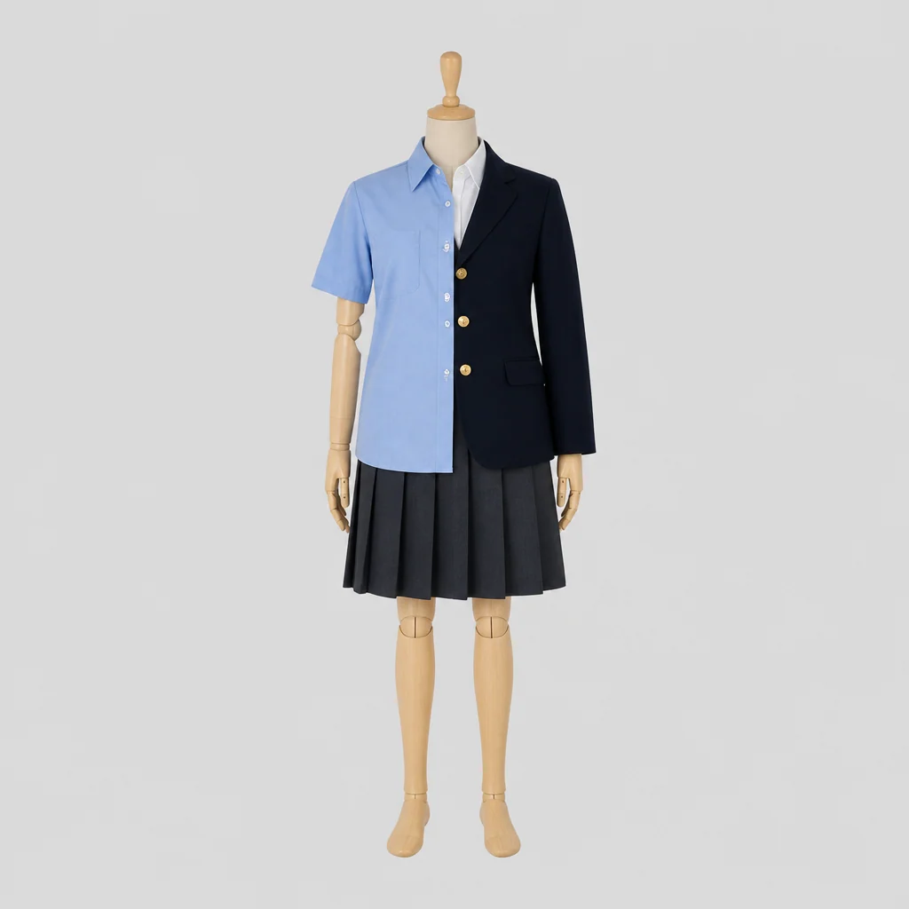 金岡高校の女子の制服のイメージ