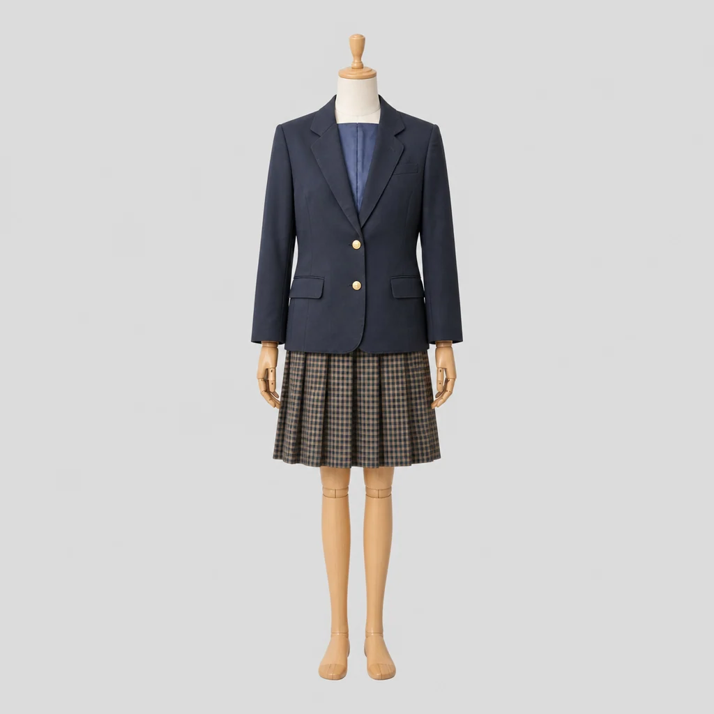 茨木西高校の女子の制服のイメージ