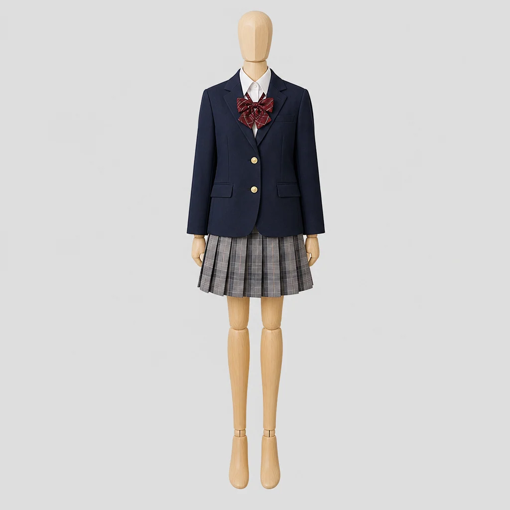 門真西高校の女子の制服のイメージ