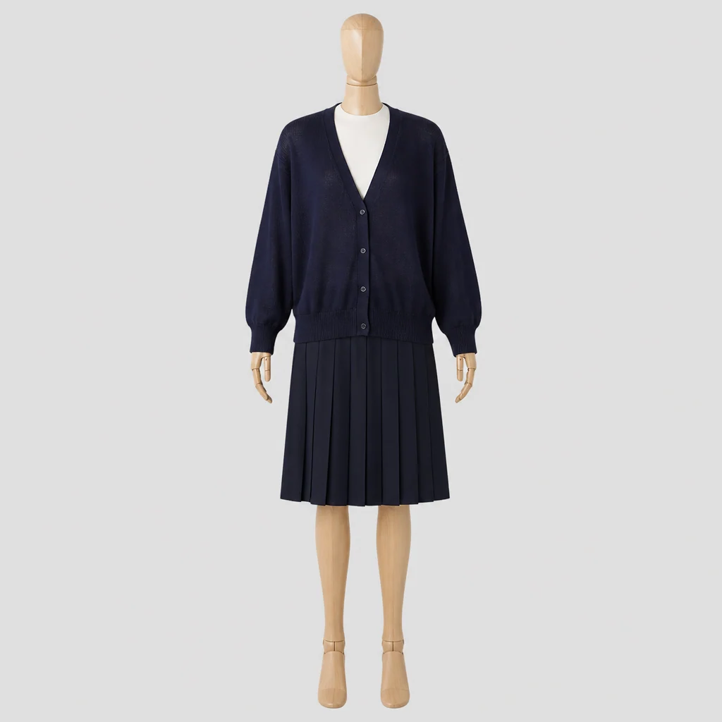 プール学院高校の女子の制服のイメージ