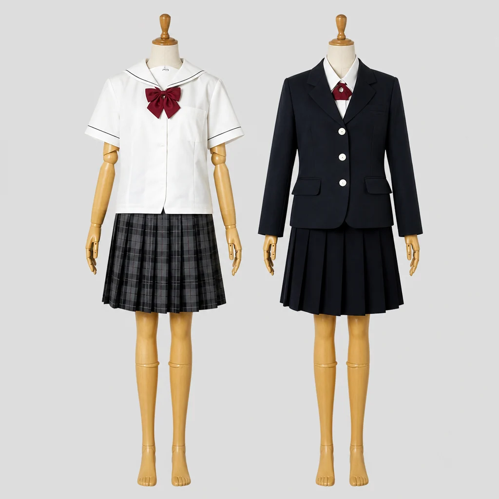 梅花高校の女子の制服のイメージ