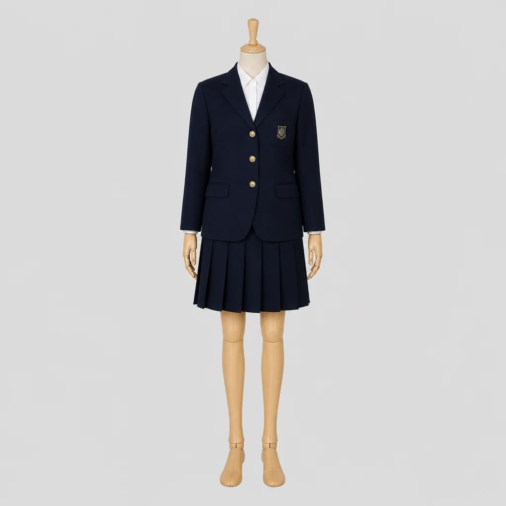 追手門学院高校の女子の制服のイメージ