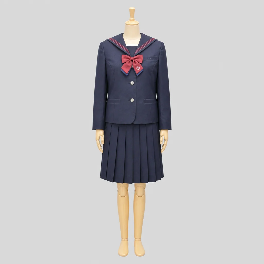 早稲田大阪高校の女子の制服のイメージ