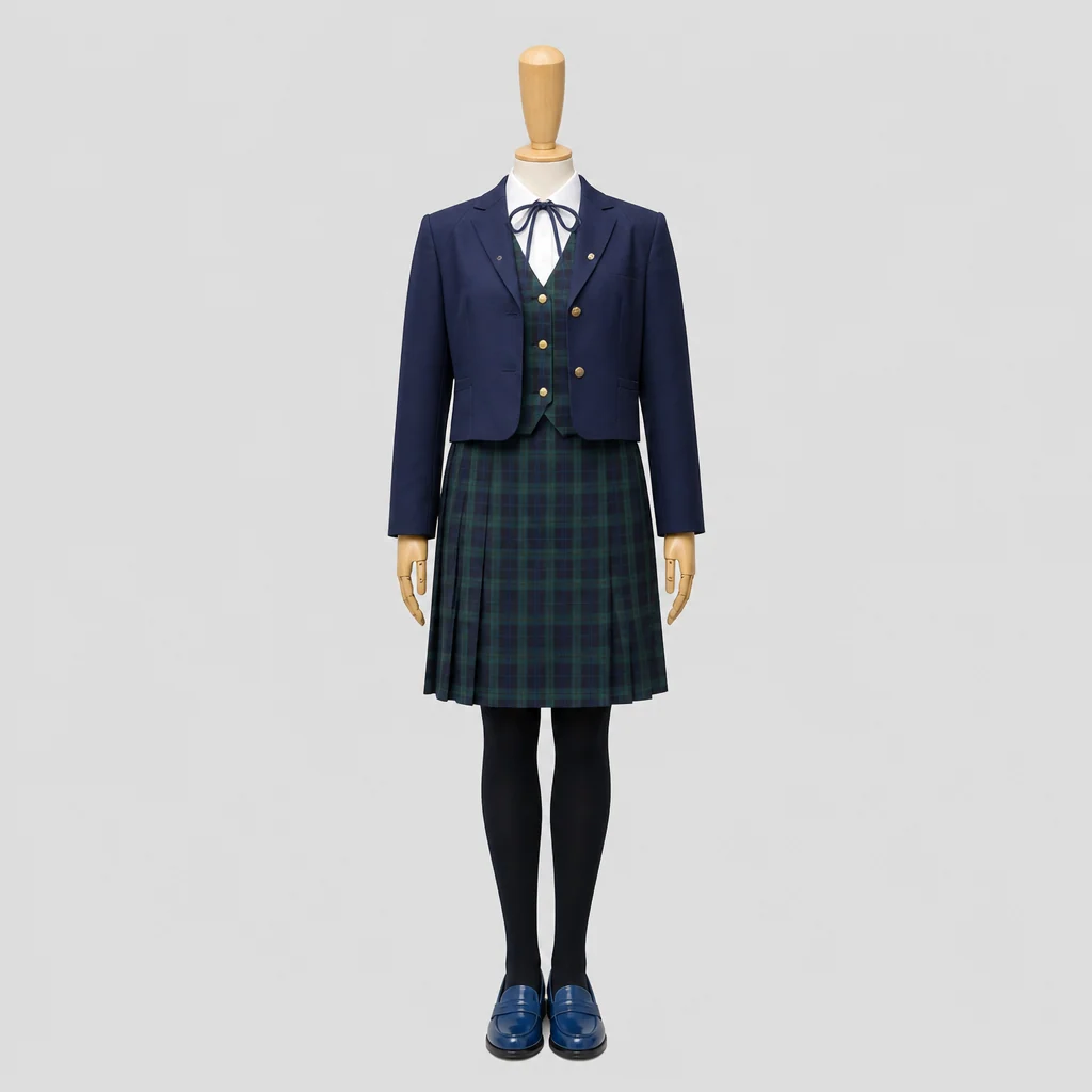 明浄学院高校の女子の制服のイメージ