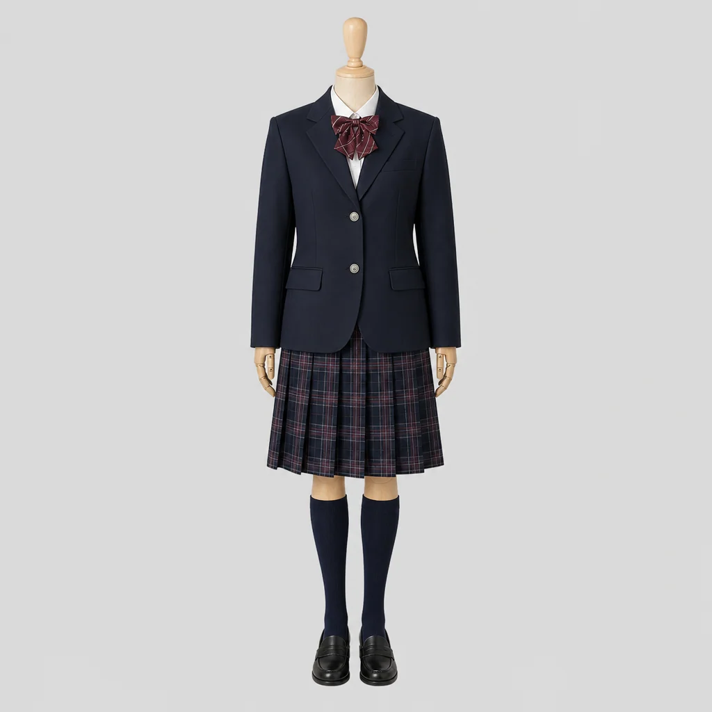 商業高校の制服のイメージ