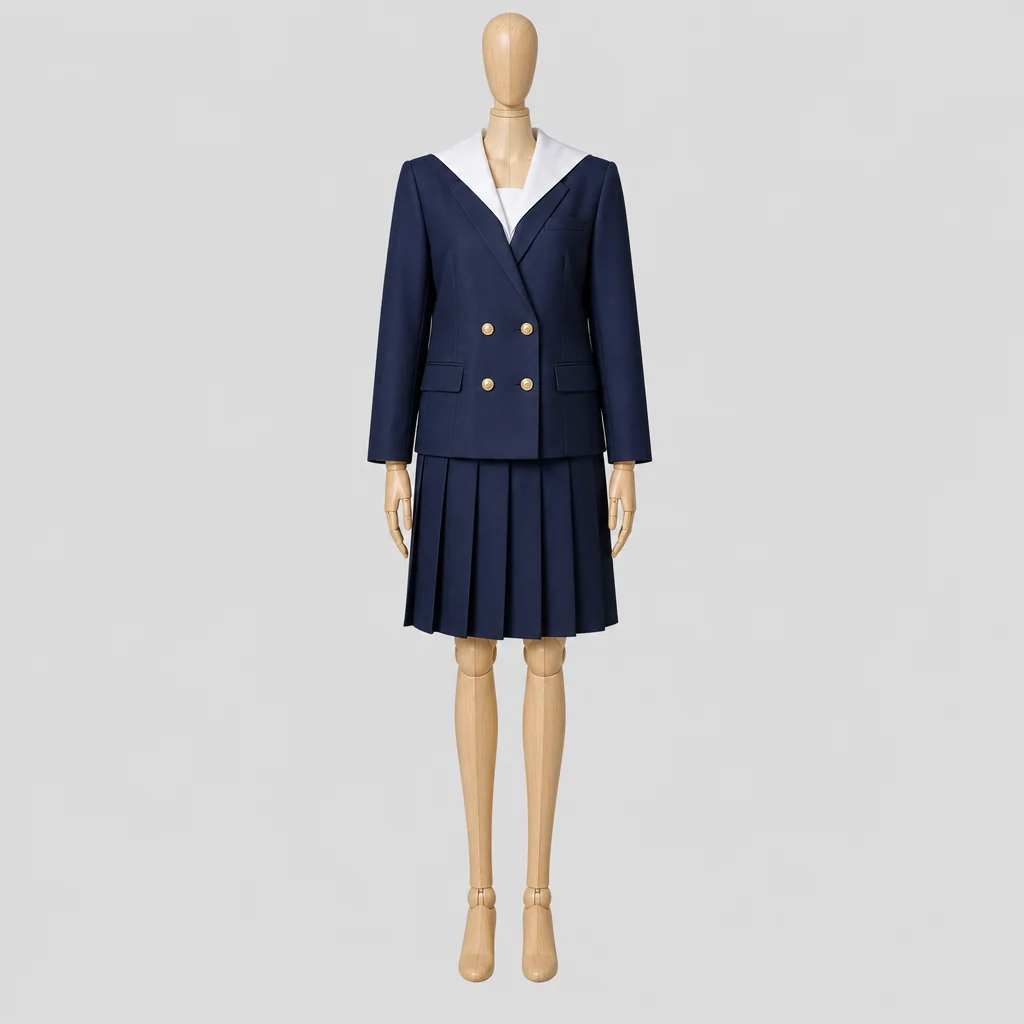 奈良女子高校の女子の制服のイメージ