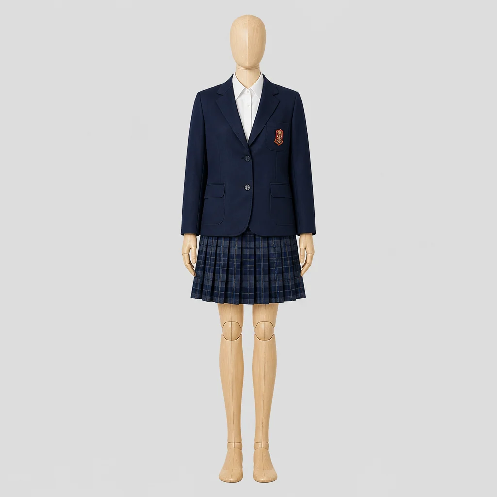奈良大学附属高校の女子の制服のイメージ