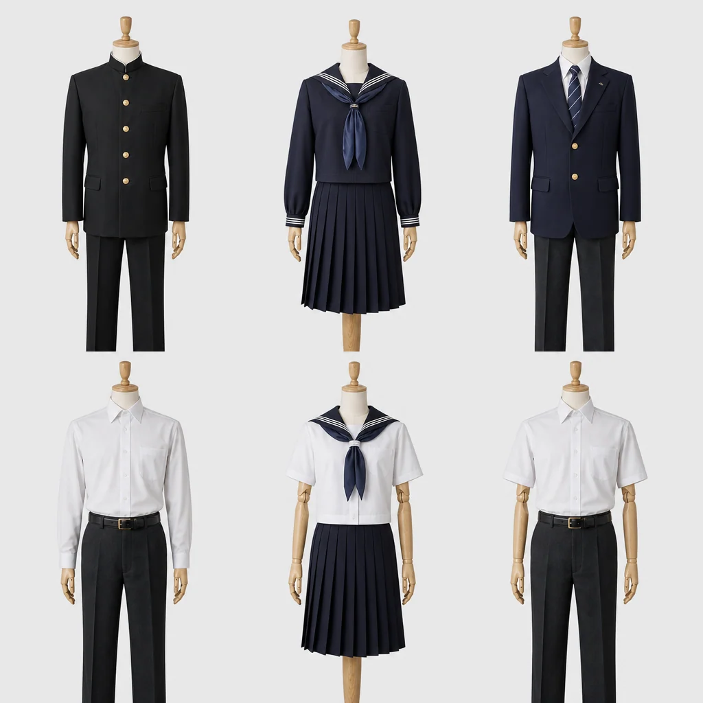 境高校の制服のイメージ