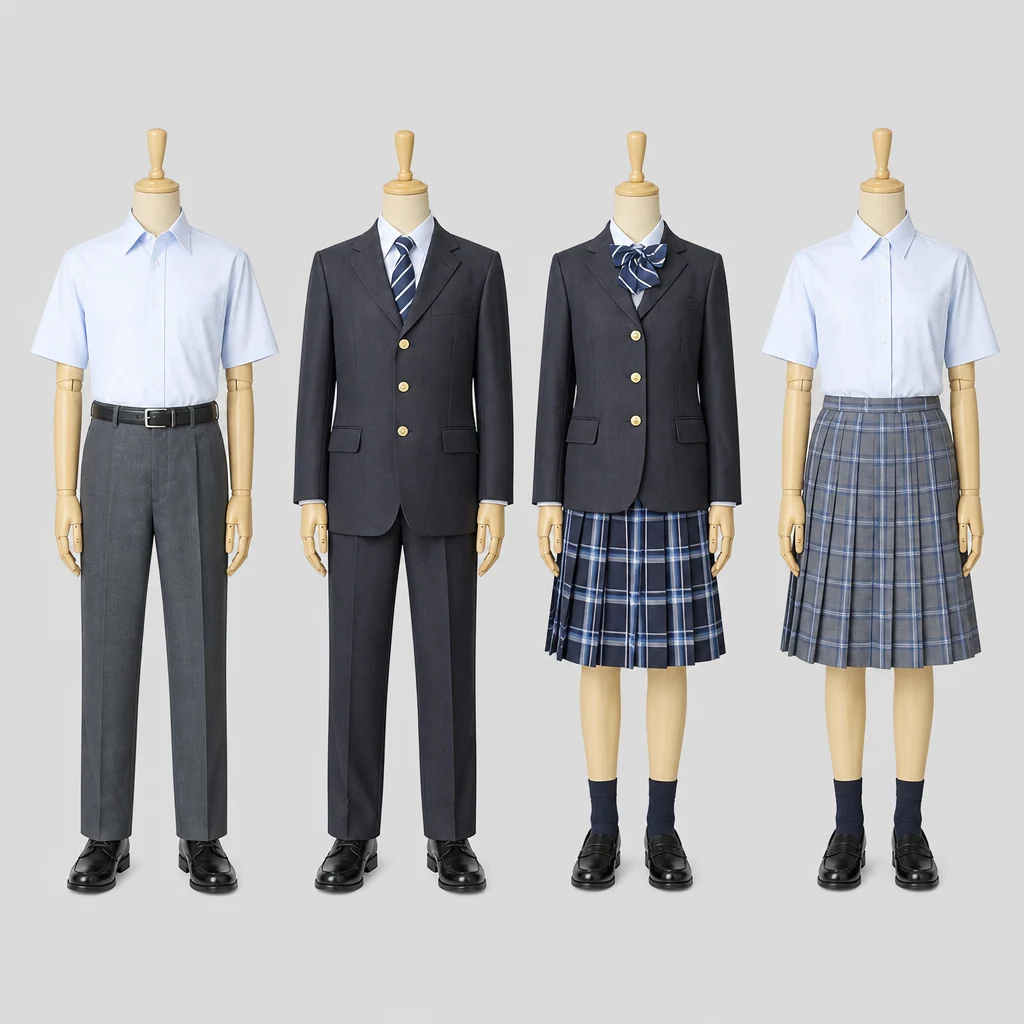 浜田水産高校の制服のイメージ