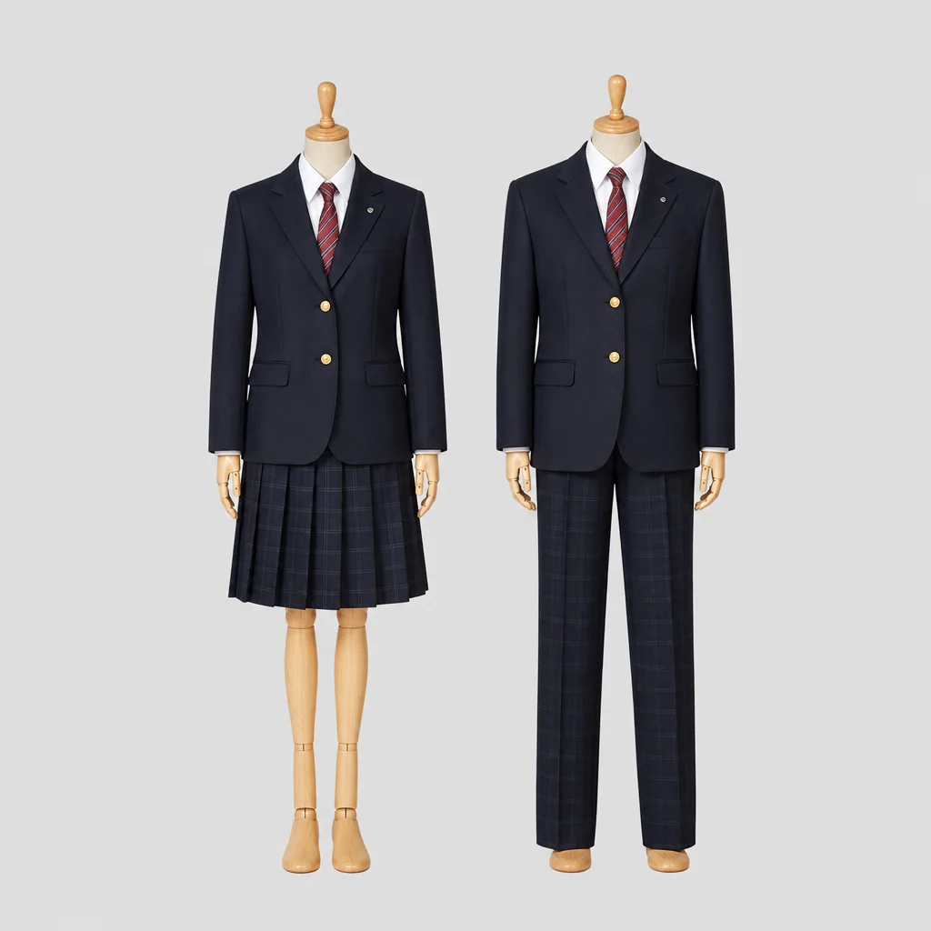 横田高校の制服のイメージ