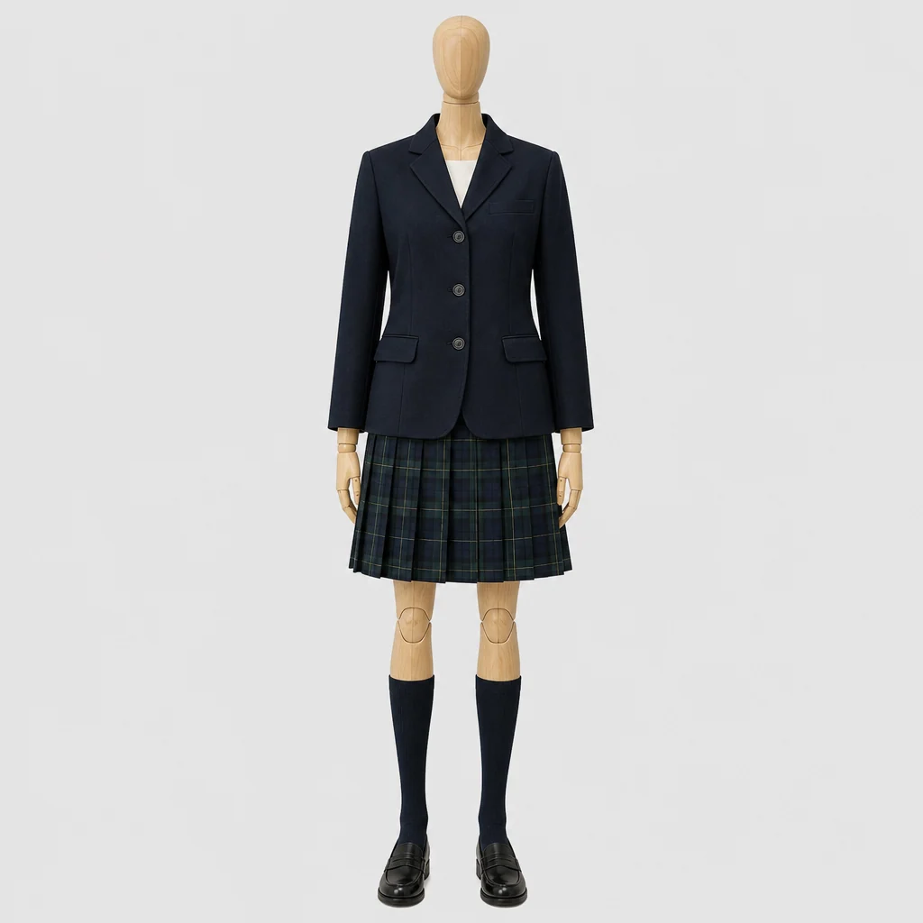 玉野高校の女子の制服のイメージ