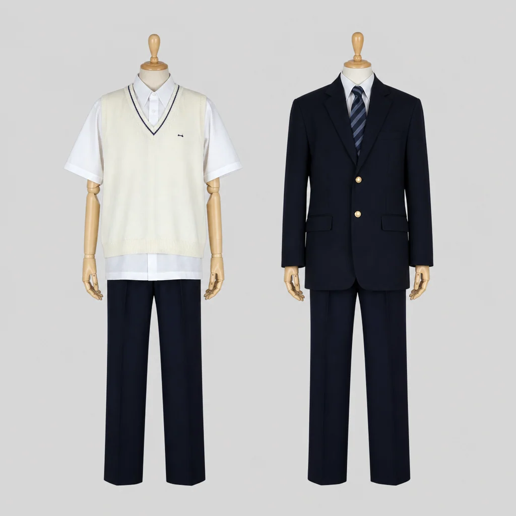 明誠学院高校の男子の制服のイメージ