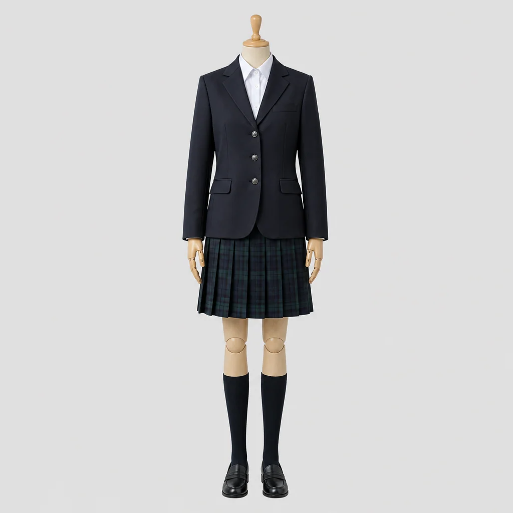 方谷學舎高校の女子の制服のイメージ