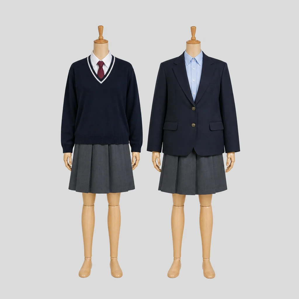 舟入高校の女子の制服のイメージ