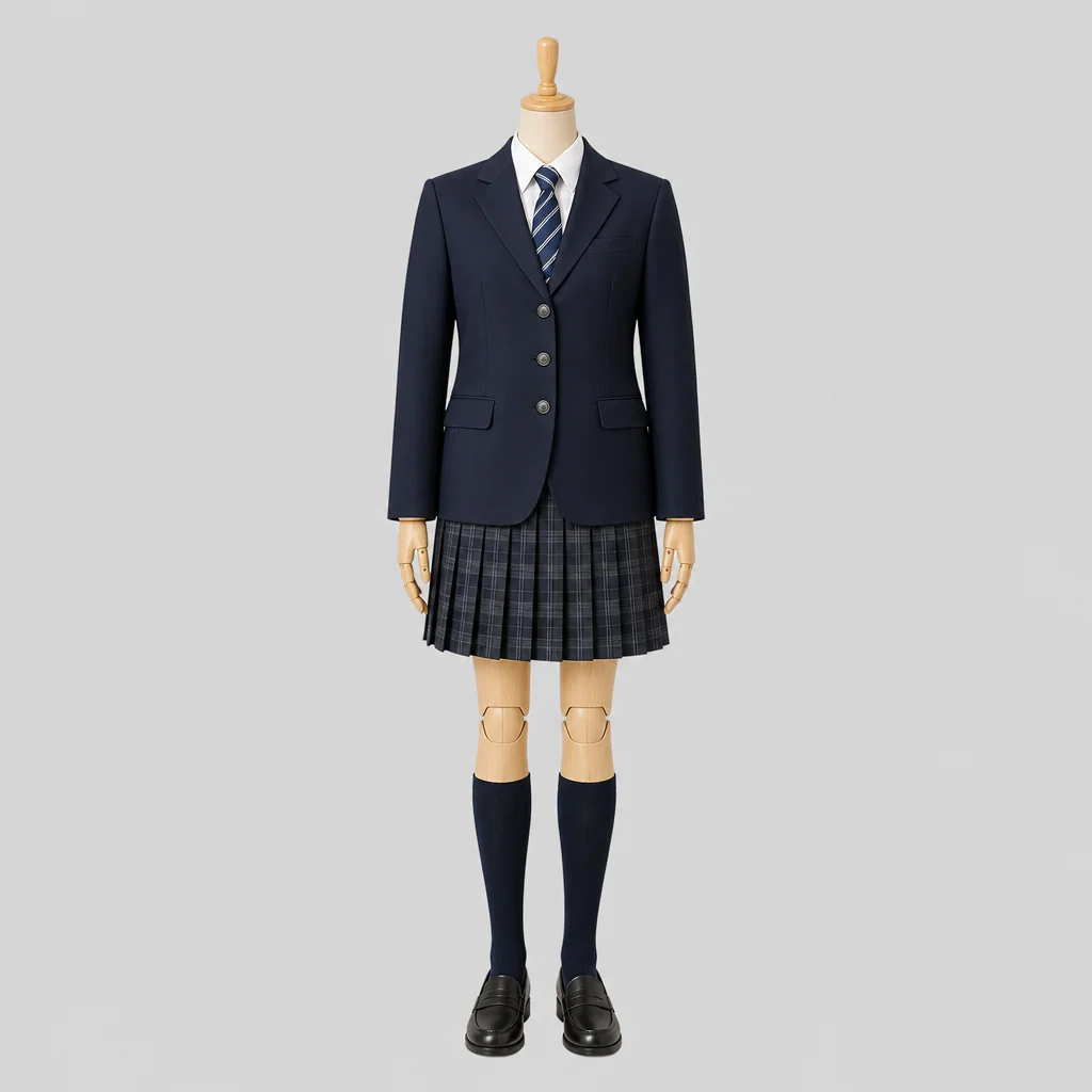 広島みらい創生高校の女子の制服のイメージ