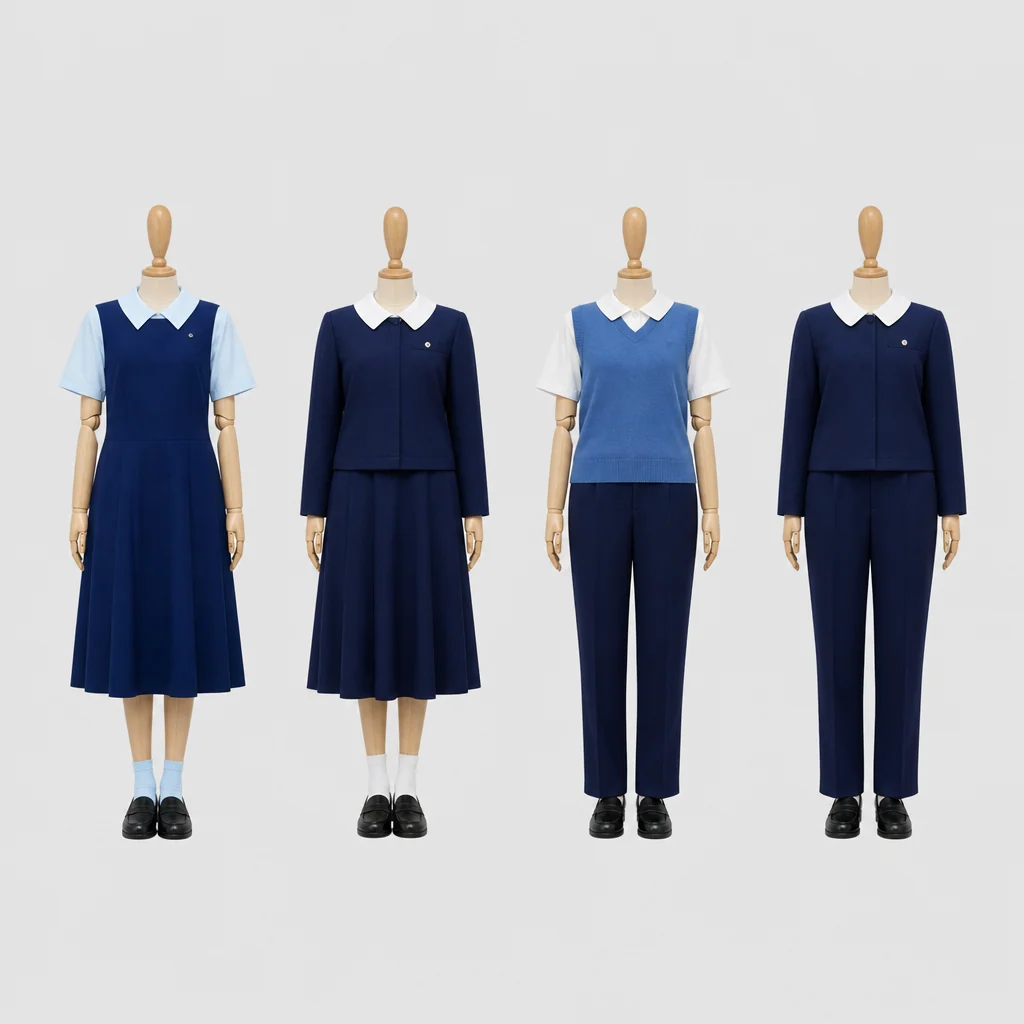 ノートルダム清心高校の制服のイメージ
