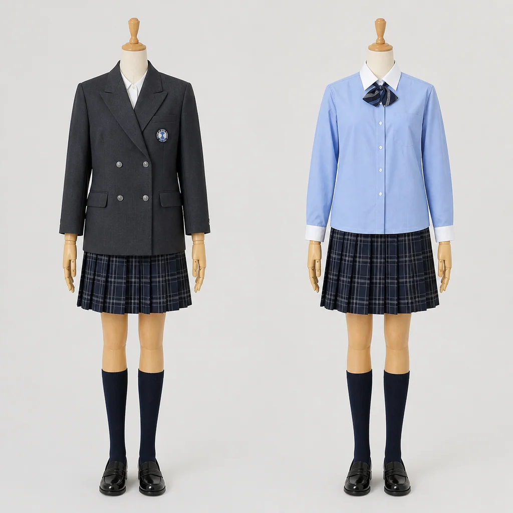如水館高校の制服のイメージ