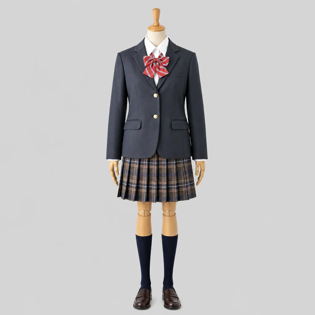 並木学院福山高校の女子の制服のイメージ